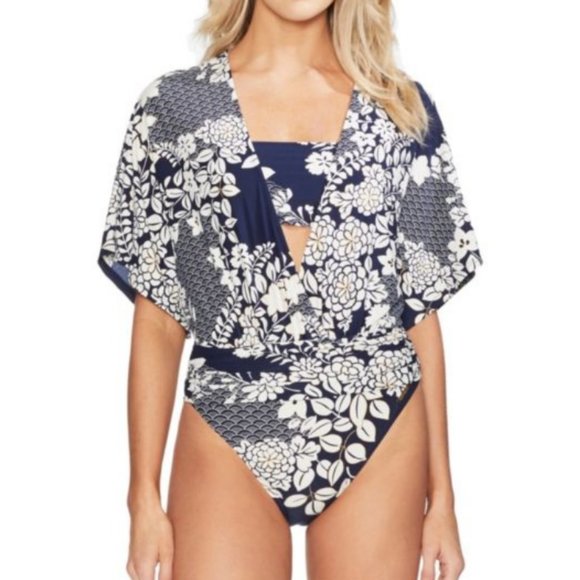 kimono sleeve one piece swimsuit